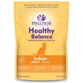 Wellness Healthy Balance Cat Food Adult Indoor Chicken Meal & Rice Recipe 